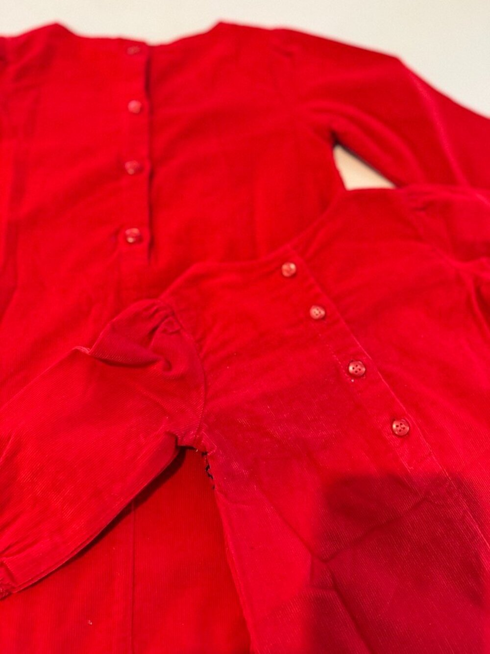 Beebay Toddler/Infant or Doll Vintage Red Smocked Dress Set,New,Not sold sep. - Picture 5 of 7